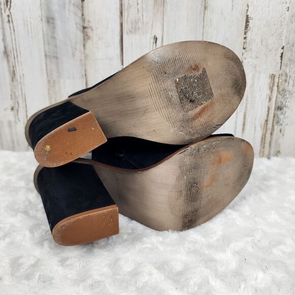 Steve Madden Valencia Leather Open Toe Sandals Black Size 9.5 - Picture 7 of 10